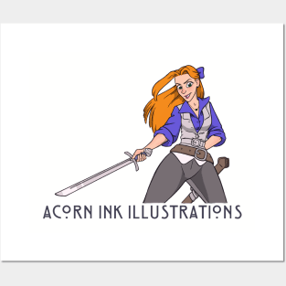 Acorn Ink Banner Posters and Art